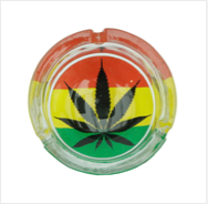 GLASS Rasta Ash Tray